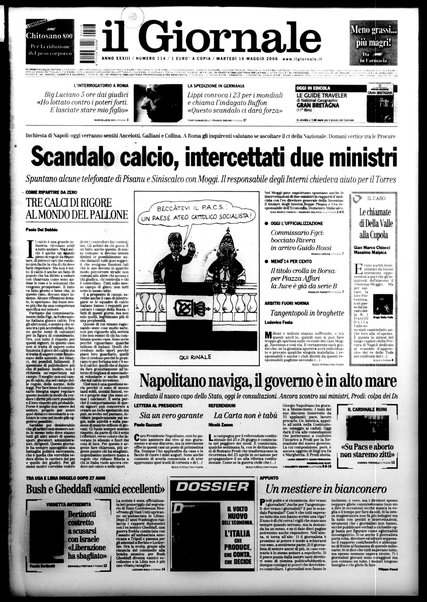 Il giornale : quotidiano del mattino